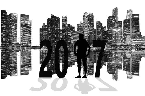 Nieuws jaar 2017 — Stockfoto