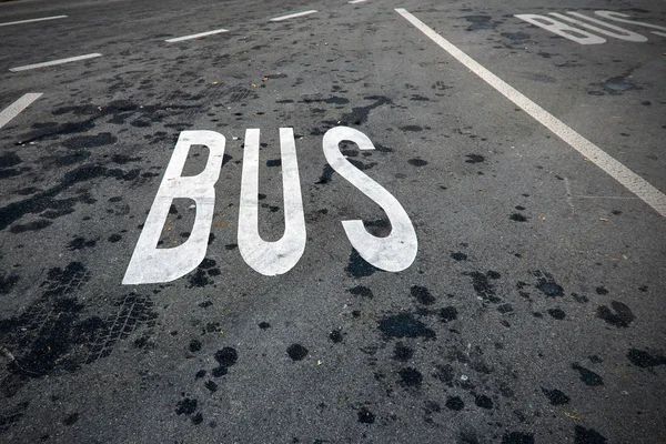 Nur Busparkplätze. — Stockfoto