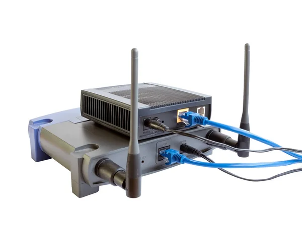 Router de Internet y punto de acceso inalámbrico — Foto de Stock