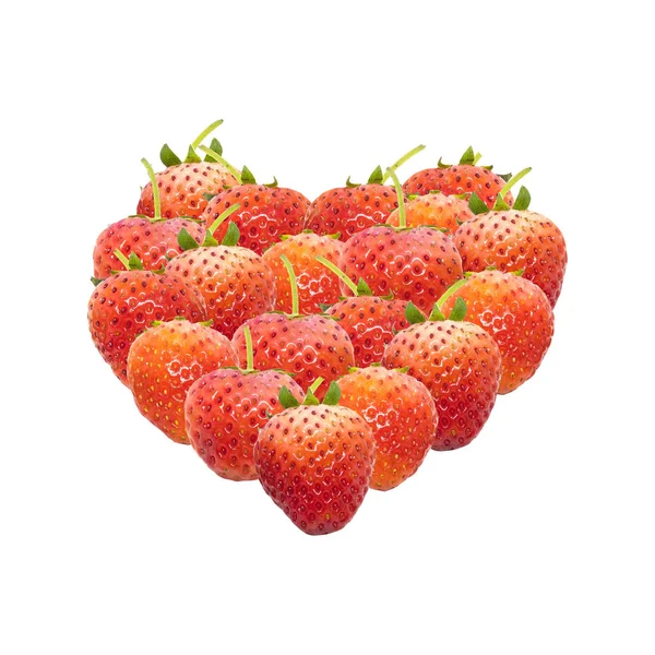 Grupo de fresas aisladas — Foto de Stock