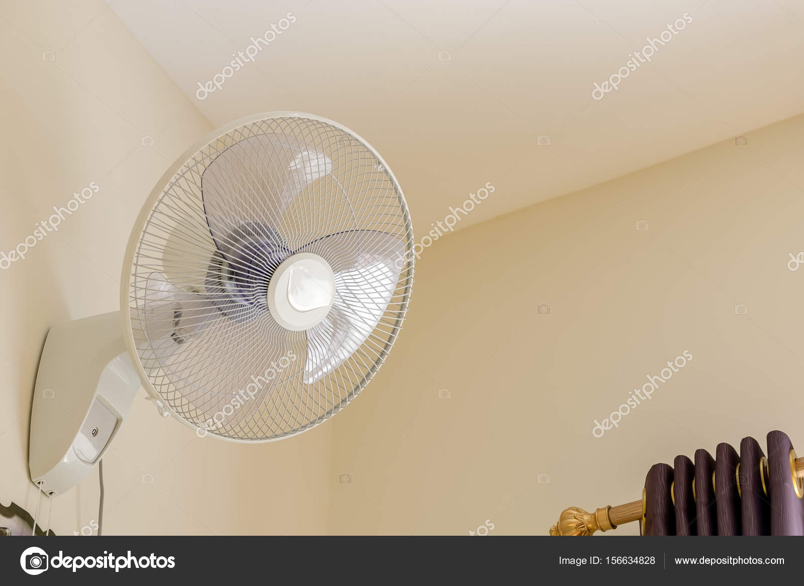 Wall Fan In The Bedroom Stock Photo C Etaphop 156634828