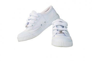 İzole beyaz spor ayakkabı 