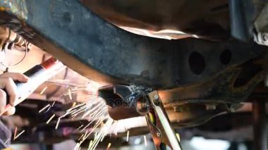 Otomotiv Sanayi ve garaj kavramları.