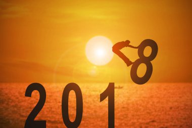 2018 haber yıl ve iş ve hedef için kavramlar.