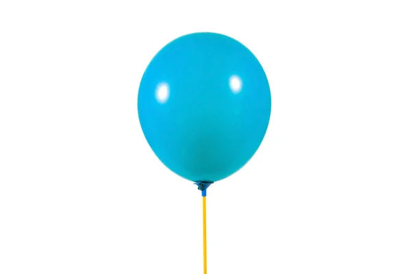 Blauwe kleur ballon geïsoleerd — Stockfoto