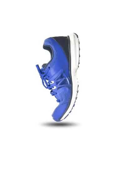 Kék futócipő — Stock Fotó
