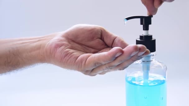 Lavez Vous Les Mains Avec Gel Alcoolisé Pour Prévenir Infection — Video