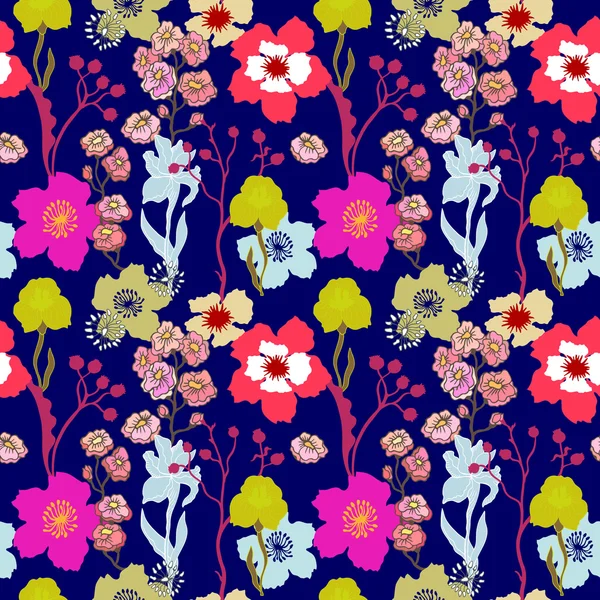 Sonbahar renkleri. Çiçek açan çiçekler ile İpek eşarp. 