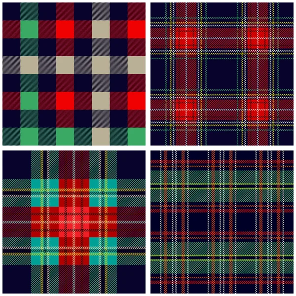Tartán tradicional. Patrón vectorial escocés a cuadros sin costura . — Archivo Imágenes Vectoriales
