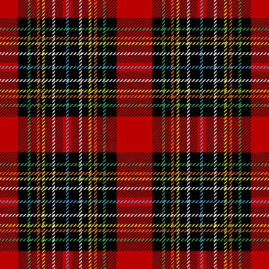 Damalı seamless yünlü modeli. Klasik Tekstil baskı.