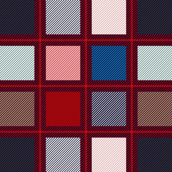 Motif en laine sans couture à carreaux. Impression textile classique . — Image vectorielle