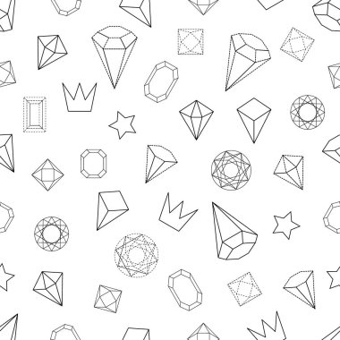 Geometrik şekiller. Soyut sorunsuz vektör desen izometrik elemanları ile.