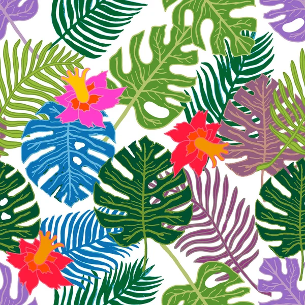 Paradis tropical. Collection textile ethnique . — Image vectorielle