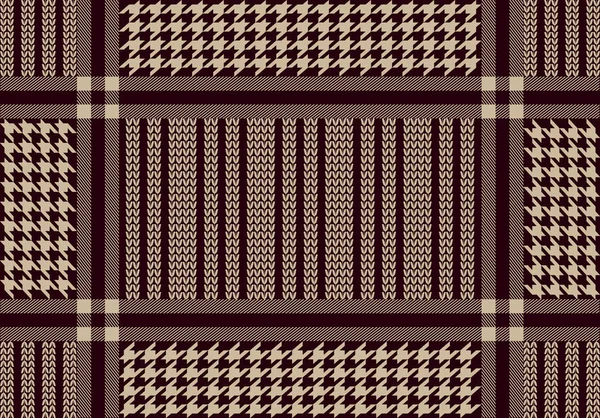 Bufanda de algodón árabe con motivos geométricos florales . — Vector de stock