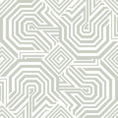 İslam stil sorunsuz vektör desen sekizgenler ve labirent çizgileri ile.