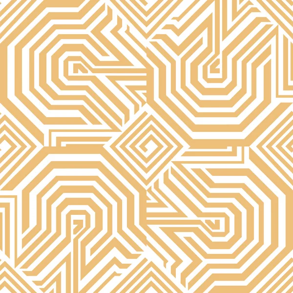 Modèle vectoriel sans couture de style islamique avec octogones et lignes de labyrinthe . — Image vectorielle