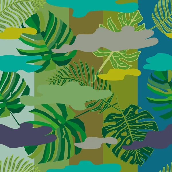 Modèle de camouflage tropical . — Image vectorielle