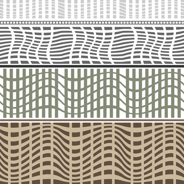 Set of seamless geometric borders. — Stock Illustration Set of seamless geometric borders. Stock Illustration