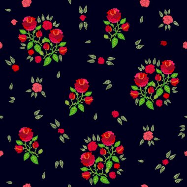 Kırmızı ve siyah renkli kenarlık.