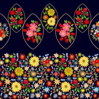 Boho chic. Çiçek açan gül, kır çiçekleri ile Şam sınır.