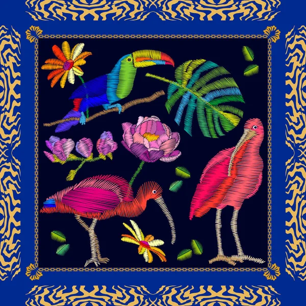 Brezilyalı kuşlar nakış.