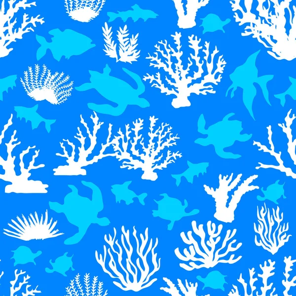 Tropische blauwe lagune. — Stockvector