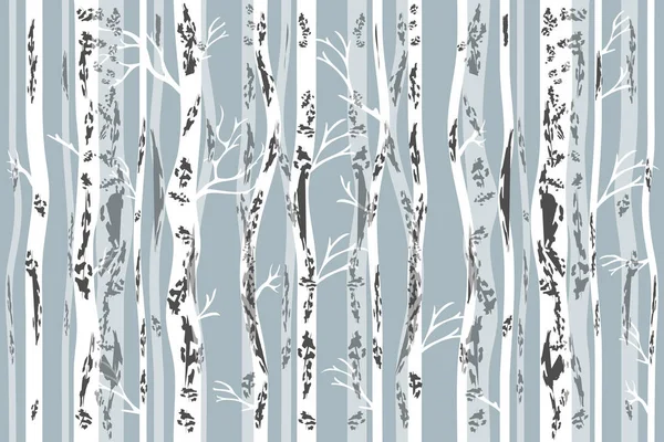 Birch grove in autumn. — Stock Illustration Birch grove in autumn. Stock Illustration