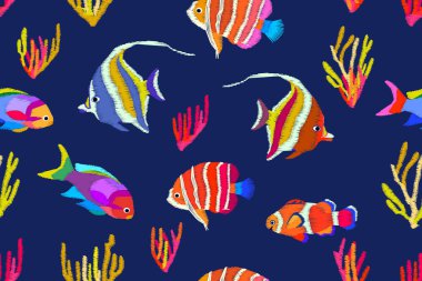 Fantezi mavi lagün. 