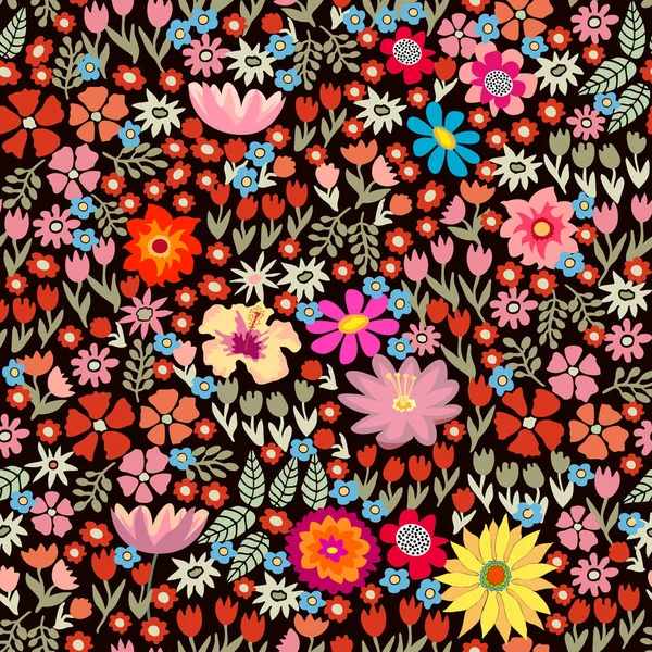 Alfombra floral colorida . — Vector de stock