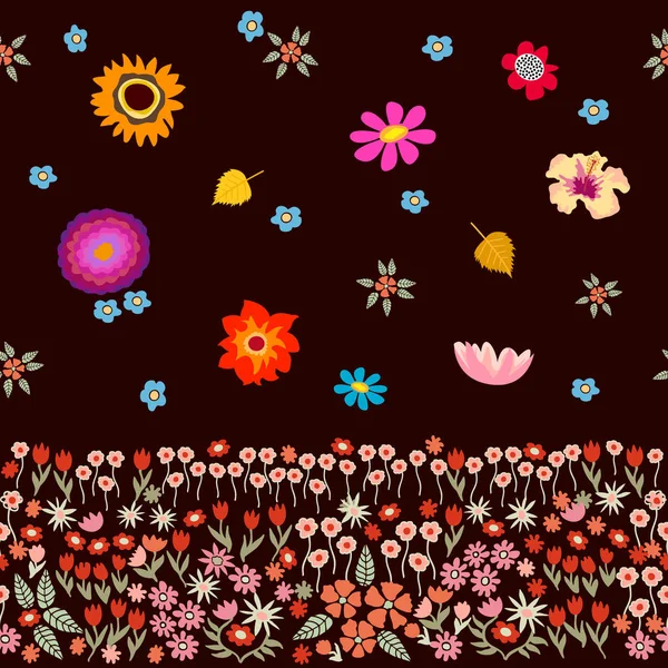 Alfombra floral colorida . — Vector de stock