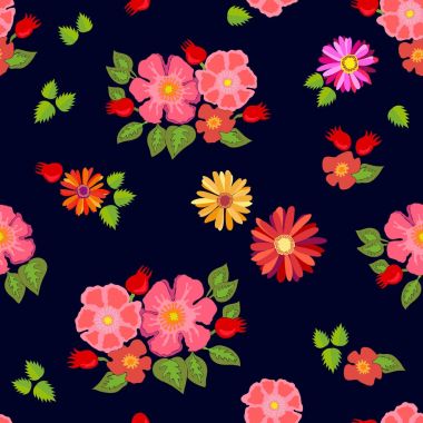 Kırmızı sonbahar buketleri.