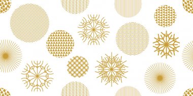 Yaratıcı Noel seamless modeli ile geometrik motifler.