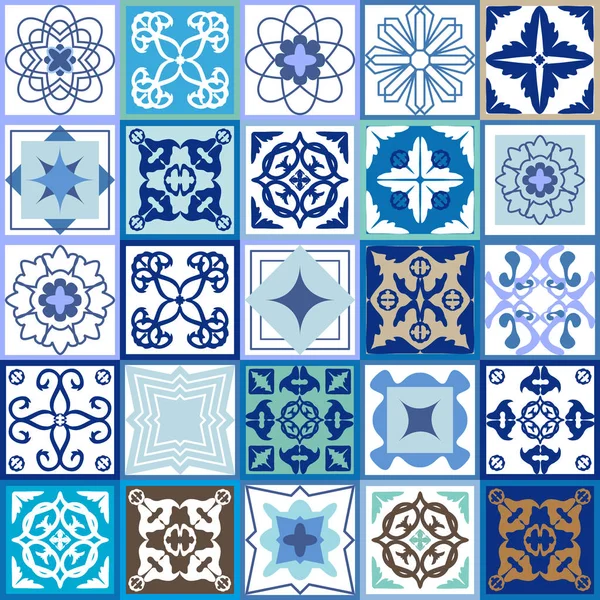 Vintage damalı Seramik Fayans ayarla.