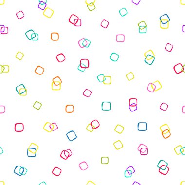 Yılan gibi düşüyor. Renkli geometrik öğelerle arka plan. 