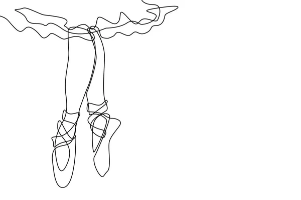 Beine der jungen Tänzerin. — Stockvektor