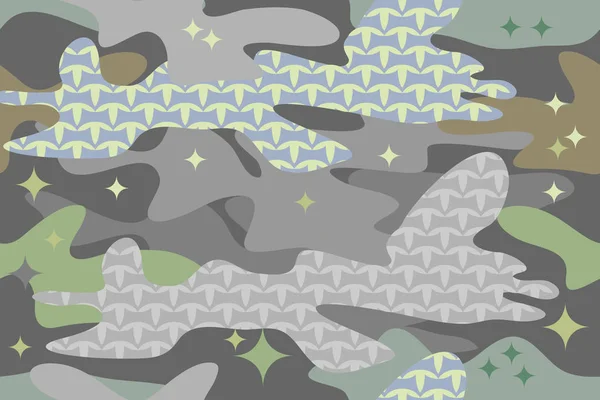 Modèle de camouflage créatif . — Image vectorielle