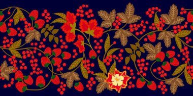 Rus Halk sanat tarzı çiçek Yazdır. 