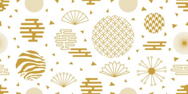 Japon sanatı motifleri ile arka plan. 