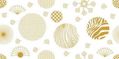 Japon sanatı motifleri ile arka plan. 