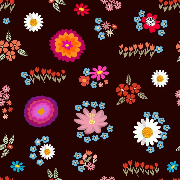 Sommer-Blumenteppich. — Stockvektor