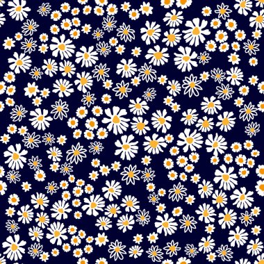 Küçük çiçekli kusursuz vektör baskısı.