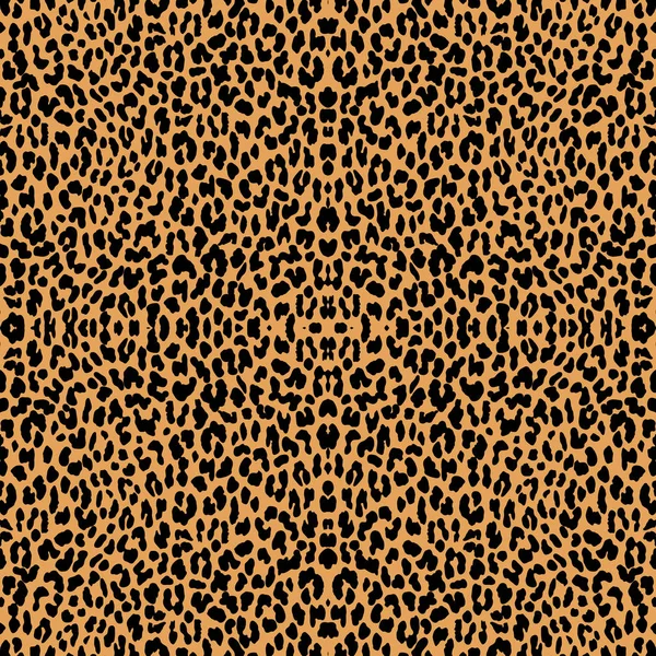 Seamless animal print with jaguar spots. — Stock Vector