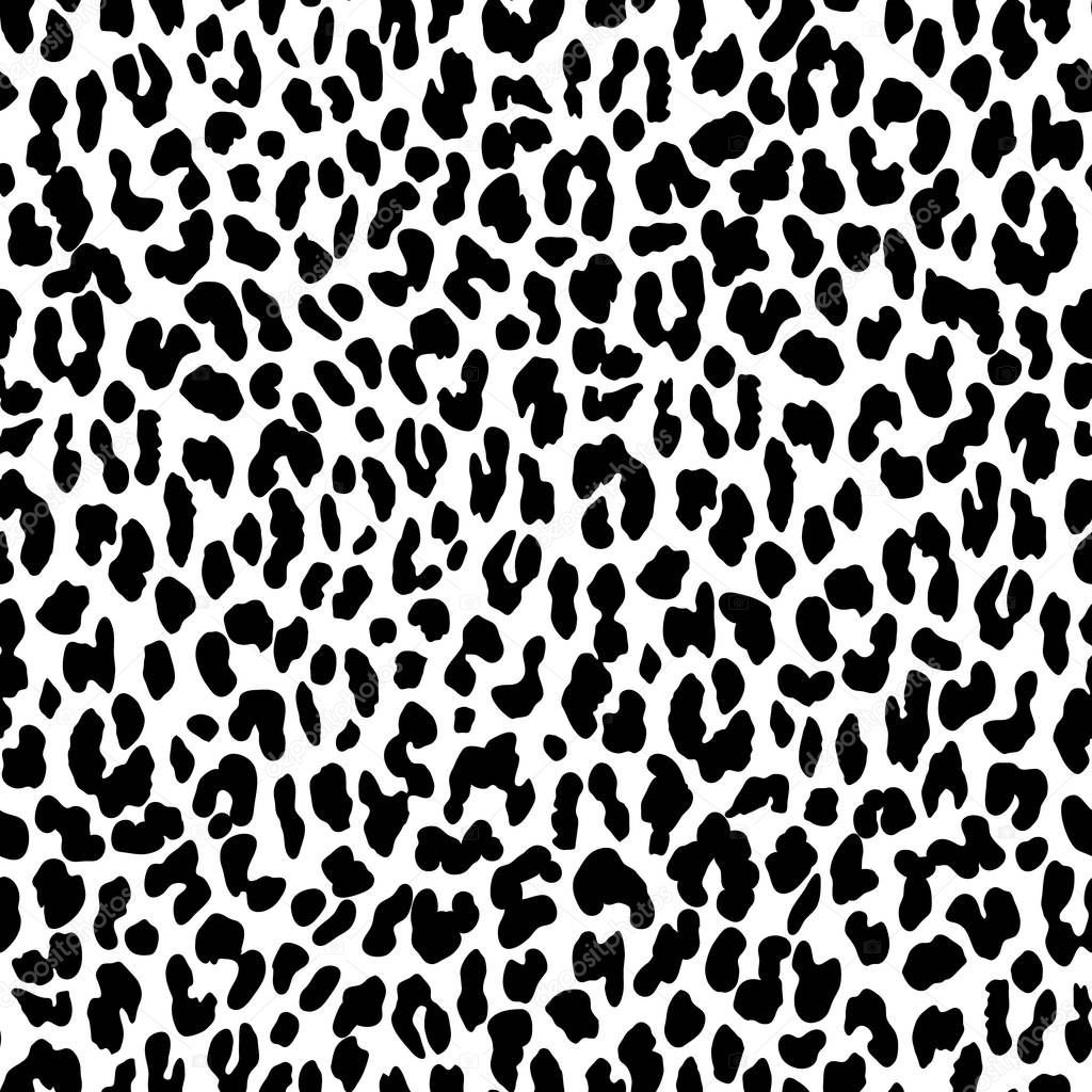Seamless animal print with jaguar spots.