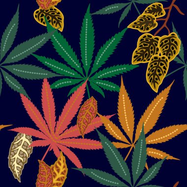 Marihuana yapraklı kusursuz bir iz..