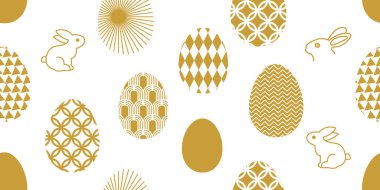 Yumurta ve tavşan ile Seamless Modeli.