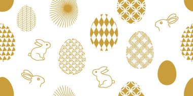 Yumurta ve tavşan ile Seamless Modeli.