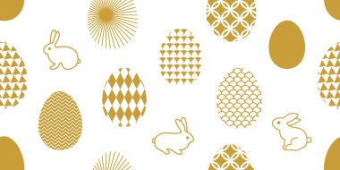 Yumurta ve tavşan ile Seamless Modeli.