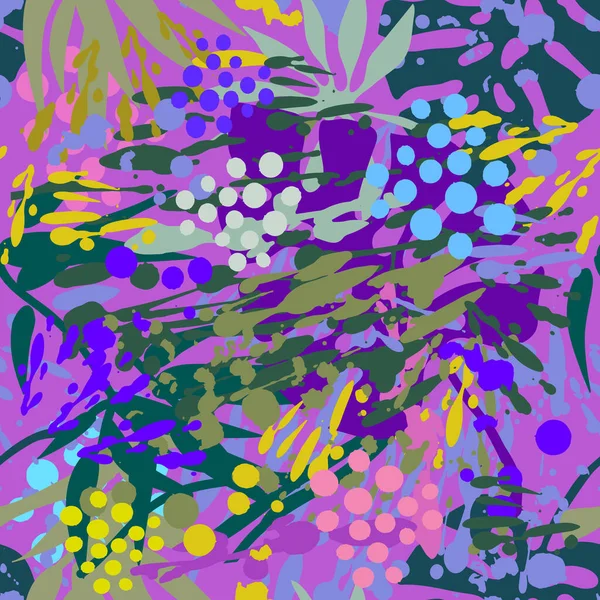 Seamless pattern with artsy elements.