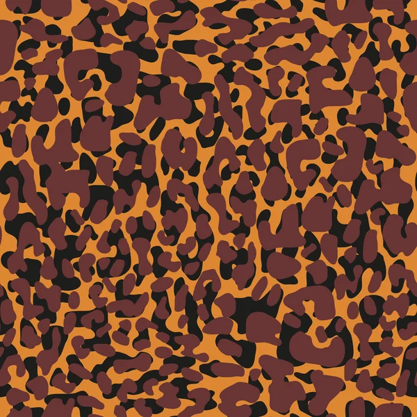 Nahtloser Animal Print mit Jaguar-Flecken. — Stockvektor