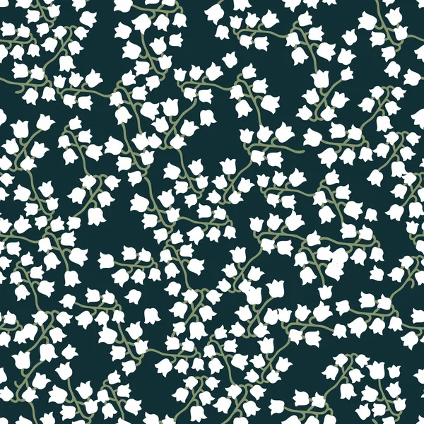 Модная ткань с маленькими цветами . — стоковый вектор